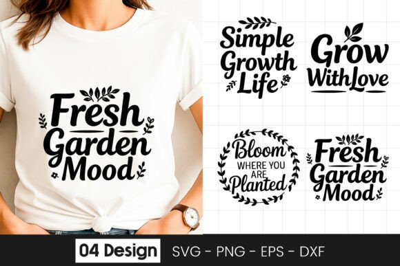Fresh Garden Mood Floral SVG PNG for Graphics and Crafts