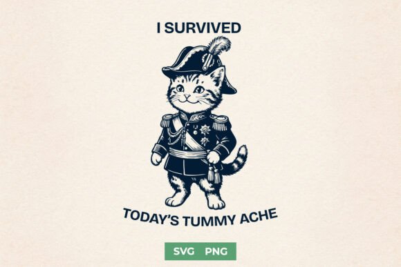 Funny Cat Sarcastic SVG PNG Design for Crafts & Graphics
